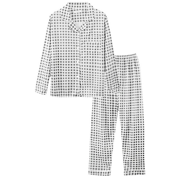Uqiangy Cotton Pajamas for Women Set Button Down Pajama Set Long Sleeve Pajama Set for Women Pj Sets for Woman Cotton Pjs Women Womens Cotton Pajama Sets Lightweight Summer Pajamas Light Ashy 2XL