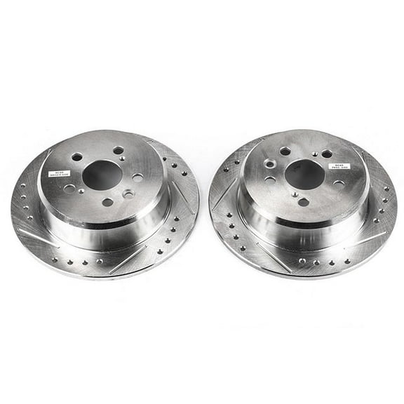 Power Stop Rear Pair of Drilled and Slotted Brake Rotors JBR792XPR