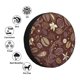 thumbnail image 4 of Fotbe Coffee and Flowers Funda de Llanta de Repuesto con Estampado, Engrosada, Ajuste Universal para Jeep, Remolque, RV, SUV, Camión-17 inch, 4 of 6