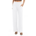 thumbnail image 5 of Weardear Womens Wide Leg Yoga Pants with Pockets Flowy Casual High Waist Palazzo Lounge Pants, 5 of 7