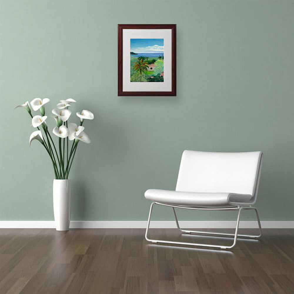 Trademark Fine Art "Costa Rican Beach" Canvas Art by Anonymous, Wood Frame