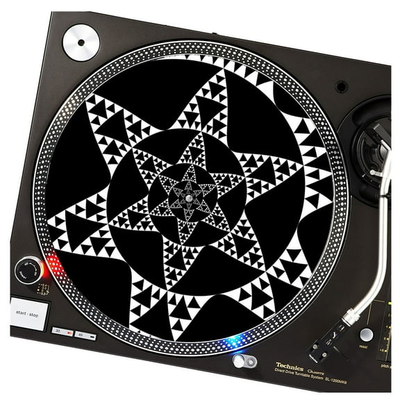 KuzmarK™ 12" DJ Turntable Slipmat - Spin The Star DJ