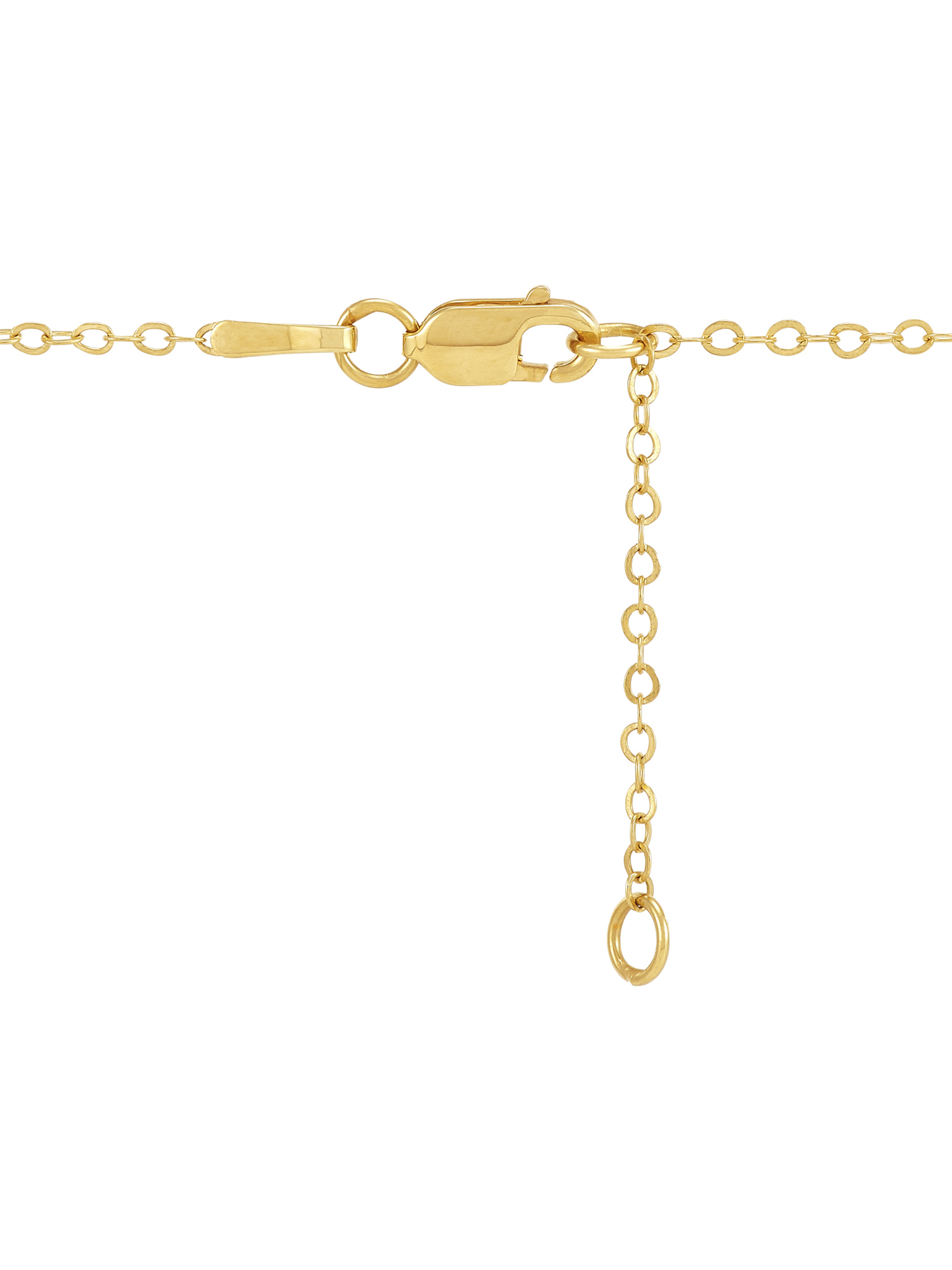 Brilliance Fine Jewelry Sterling Silver and 14KT Gold Plated 3D Open Heart Adjustable Necklace