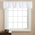 thumbnail image 3 of Mainstays Battenburg Solid Color Light Filtering Rod Pocket Kitchen Valance, 1 Piece, White, 60" x 16", 3 of 5