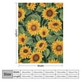 thumbnail image 4 of BCIIG Sunflower Blanket Sunflower Gifts Fleece Throw Floral Plush Print for Adult Women Men Boys Friend Girls Soft Lightweight Bedroom Sunflower Decorations Sunflower Decor Travel All Season 40x50in, 4 of 6