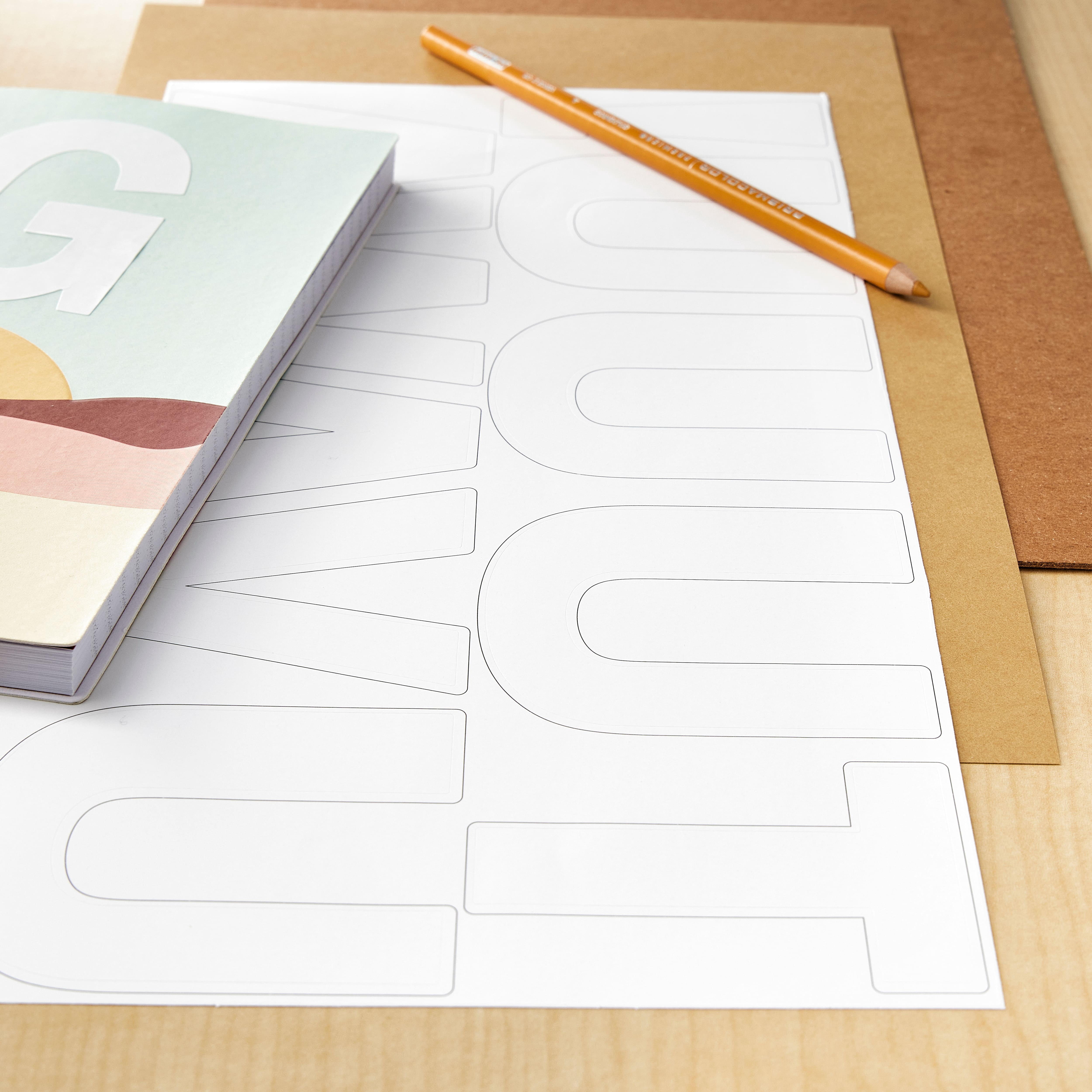 Recollections White Alphabet Stickers, 12 Pack