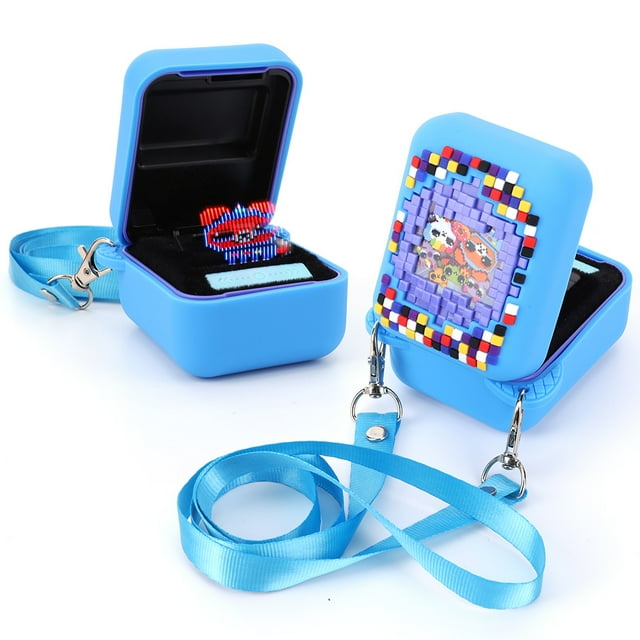 2024 NEW For Bitzee Digital Pet Carrying Case Bag Premium Customized Protective Travel Bag For Spinmaster Bitzee Interactive Toy Blue Case