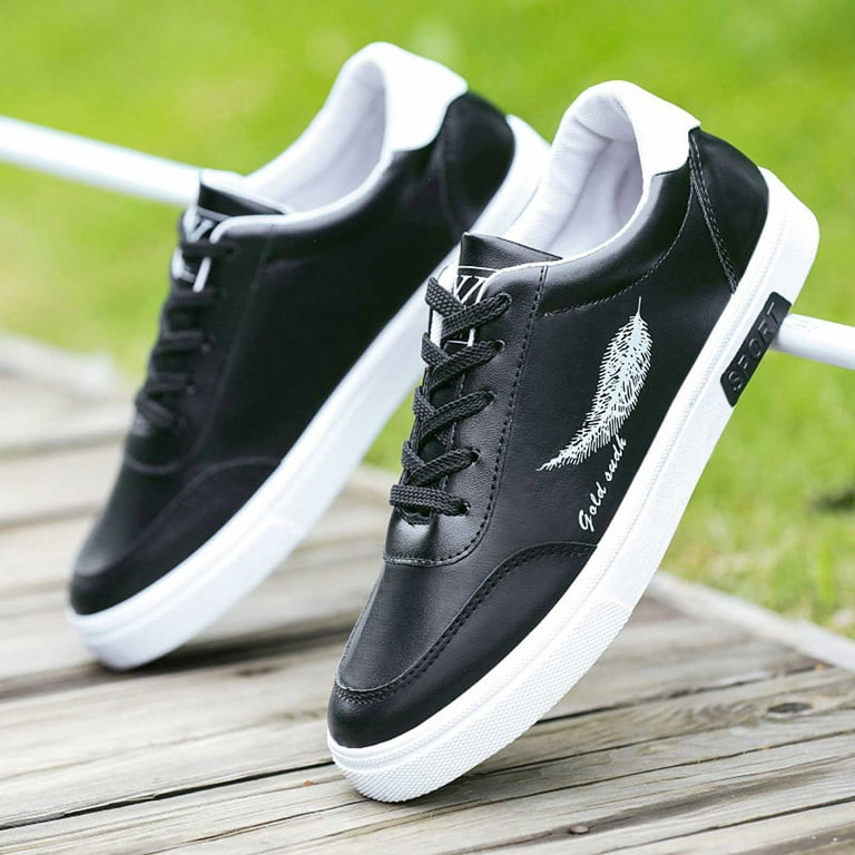 Leesechin Clearance Men's Leather Ultra-Light Sneakers Fashion