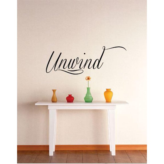 Home Wall Decals Unwind Bedroom Stickers DIY Removable Originality Stickers - Size: 11 In x 36 In