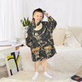 thumbnail image 6 of FORMRS Wearable Blanket Hoodie with Sleeves for Kids Cozy Flannel Sweatshirt, Halloween Dancing, 6 of 7