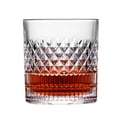 thumbnail image 1 of Vintage Embossed Whiskey Glass, Large Old Fashioned Tumbler for Scotch, Bourbon, Cocktails, Unique Barware, 1 of 5