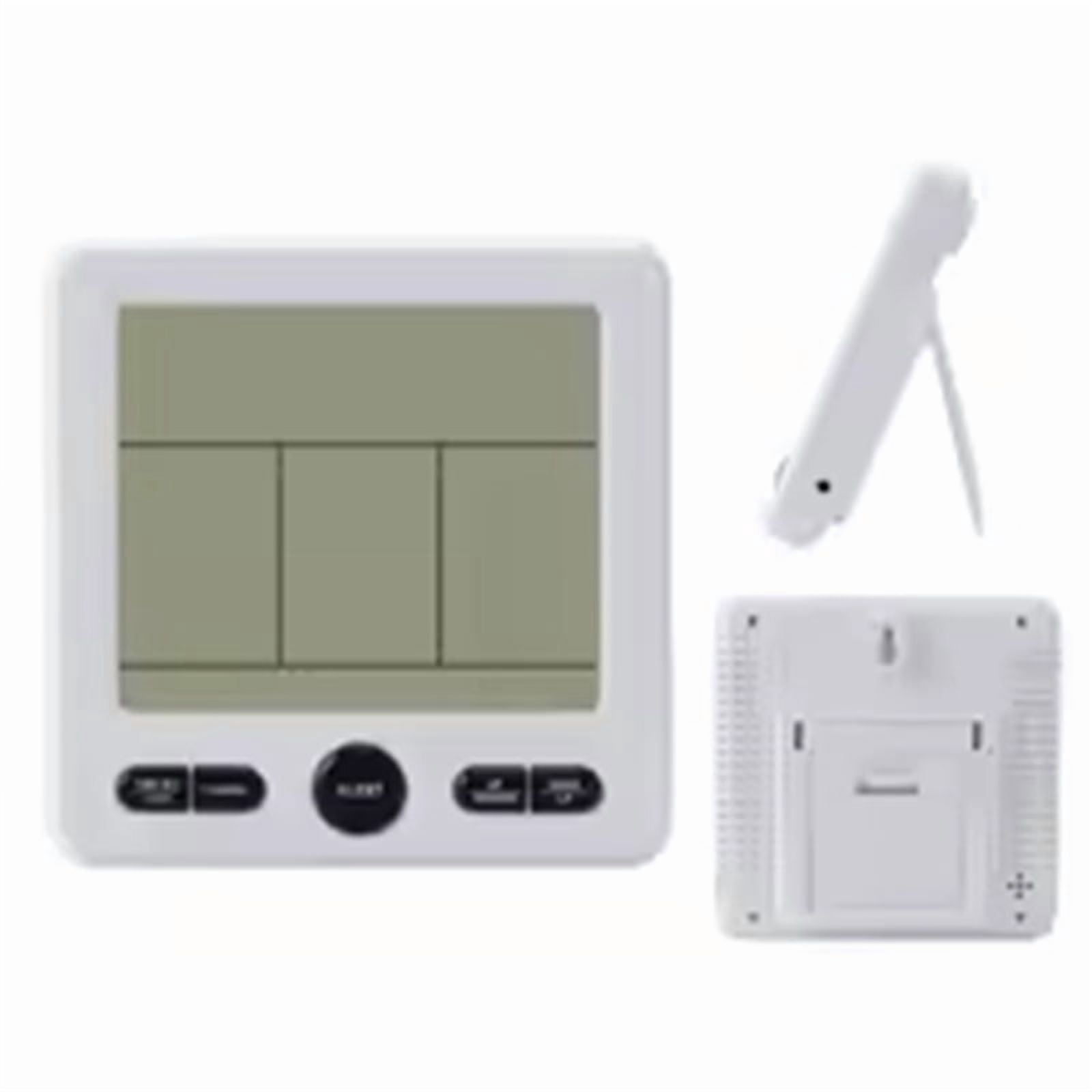One-to-Three Wireless Weather Station, Indoor and Outdoor Digital Thermometer and Hygrometer, Color Screen Alarm Monitor