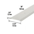 thumbnail image 3 of M-D Building Products 11056 1-3/4 in. x 1/8 in. x 36 in. Silver Aluminum Flat-profile Threshold for Interior Doorways, 3 of 7