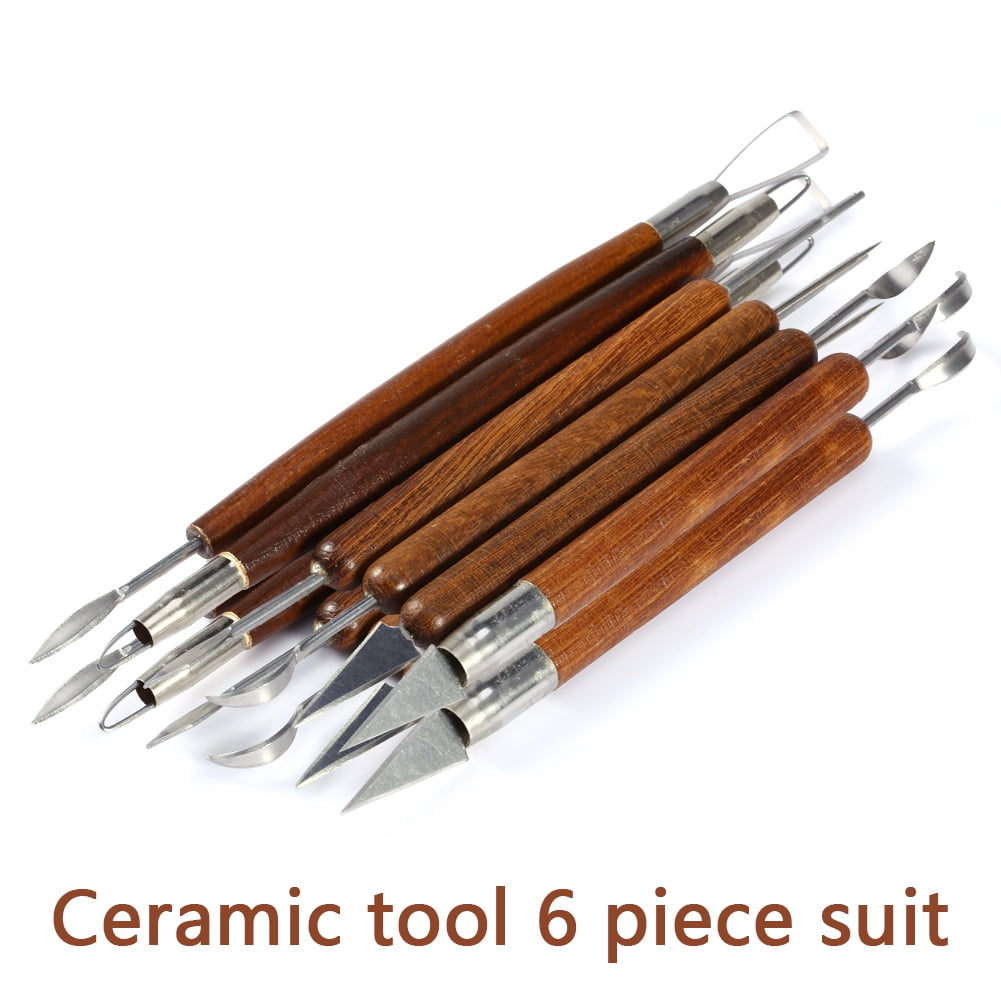 Bigsweety 4pcs Mud Carving Tool Portable Carving Props Clay Carving Tool Plastic DIY Handmade Craft Accessory for Kids Adults 