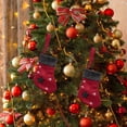 thumbnail image 4 of Adornos Navideños onlyliua Medias de Lana con Forma de Copo de nieve, 4 of 6