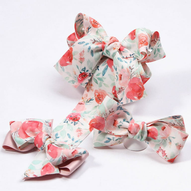 Hesroicy 1 Roll Floral Ribbon Long-lasting Versatile Double Sided