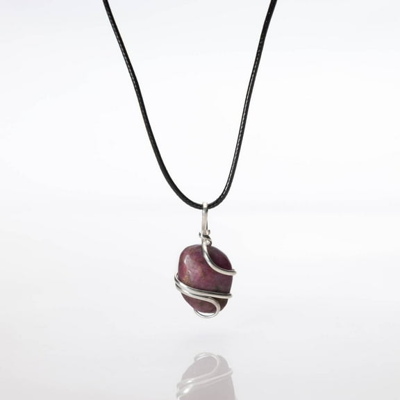AYANA Natural Ruby Gemstone Necklace - Handmade Pendant Necklace with Ethically Sourced Healing Crystals