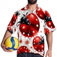 thumbnail image 4 of Seven Starred Ladybird Men's Short Sleeve Casual Printed Button Down Beach Shirts - Summer Fashion Tops, 4 of 6