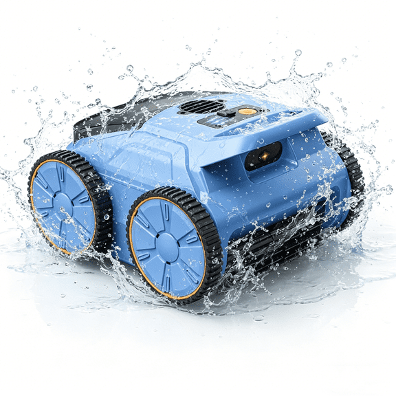 (2025New) Seauto SAT 20 Robotic Pool Vacuum up to 180 Mins Run Time Robotic Pool Cleaner above Ground Pool Vacuum for Inground Pools Wall Climbing Pool Vacuum up to 2000 sq.ft