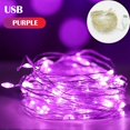 thumbnail image 3 of Guirnalda de luces LED de alambre de cobre para exteriores, 5/10/20 m, para decoración de bodas y Año Nuevo, 3 of 5