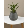 thumbnail image 2 of Serene Spaces Living Artisan Black Ceramic Pot Vase, 5" Dia & 4.5" Tall, 2 of 6