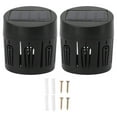 thumbnail image 2 of Solar Fence Lights, High Conversion Rate IP67 Waterproof Beautiful 45 Degree Sunlight Design Elegant Shell Pattern 2PCS Solar Wall Light  For Garden For Outdoor, 2 of 8