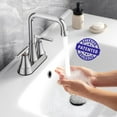 Bathroom Sink Faucet, 4 inch Chrome Bathroom Faucets for Sink 3 Hole