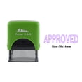 thumbnail image 1 of eloria-décor Approved Violet Ink Self Inking Rubber Stamp Office & Commercial Use Office Stationary, DESIGN06, 1 of 2