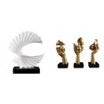 thumbnail image 1 of Estatua De Resina De Pensador De Olas, Escultura De Arte Abstracto, Adorno De Escritorio Para Dormitorio, Sala De Estar, Oficina, Estantería, Decoración Del Hogar, Regalo, 1 of 8