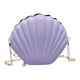 thumbnail image 1 of Bolso de hombro con forma de concha Yuyangstore Monedero novedoso con cremallera Violeta, 1 of 8