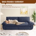 thumbnail image 4 of Kadyn Multi-Functional Sleeper Sofa, Queen Size Convertible Loveseat Bed with Pull Out Mechanism, Soft Corduroy Cover and Easy Assembly for Home, Dorm, Den, BLue, 4 of 8