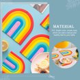 thumbnail image 4 of 4 Pcs Sets de Table en PVC en Forme d'Arc-en-ciel Coussins de Table Pratiques pour la Maison, 4 of 8