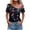 Multicolor, variant on Black Summer Tops Plus Red Shirts for Women Plus Size Short Sleeve Tunic Tops for Women XS