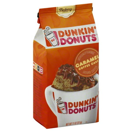 Dunkin' Donuts Ground Coffee Caramel Coffee Cake, 11.0 OZ - Walmart.com