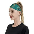 thumbnail image 3 of Daiia Around The Planet printed Men's Performance Headband,Sports Headbands,Moisture Wicking Workout Headband, 3 of 9
