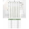 thumbnail image 7 of No Hook Shower Curtains, Sage Green Extra Long Bathtub Curtains with Snap in Liner, Abstract Lines Gradient Minimalist Modern Waterproof Washable Fabric Bathroom Shower Curtain Sets, 72" x 96", 7 of 7