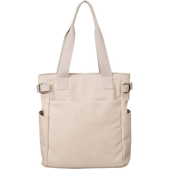 CoCopeaunt Women Canvas Tote Handbags Casual Shoulder Work Bag for Women School Work Travel and Shopping
