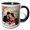 Black/White, variant on 3drose, Be My Valentine a Romantic Couple at Restaurant at Seafront. Card, 11oz Magic Transforming Mug