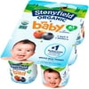 Stonyfield Organic YoBaby Apple & Blueberry Baby Yogurt with Probiotics, 6-4 oz. Cups