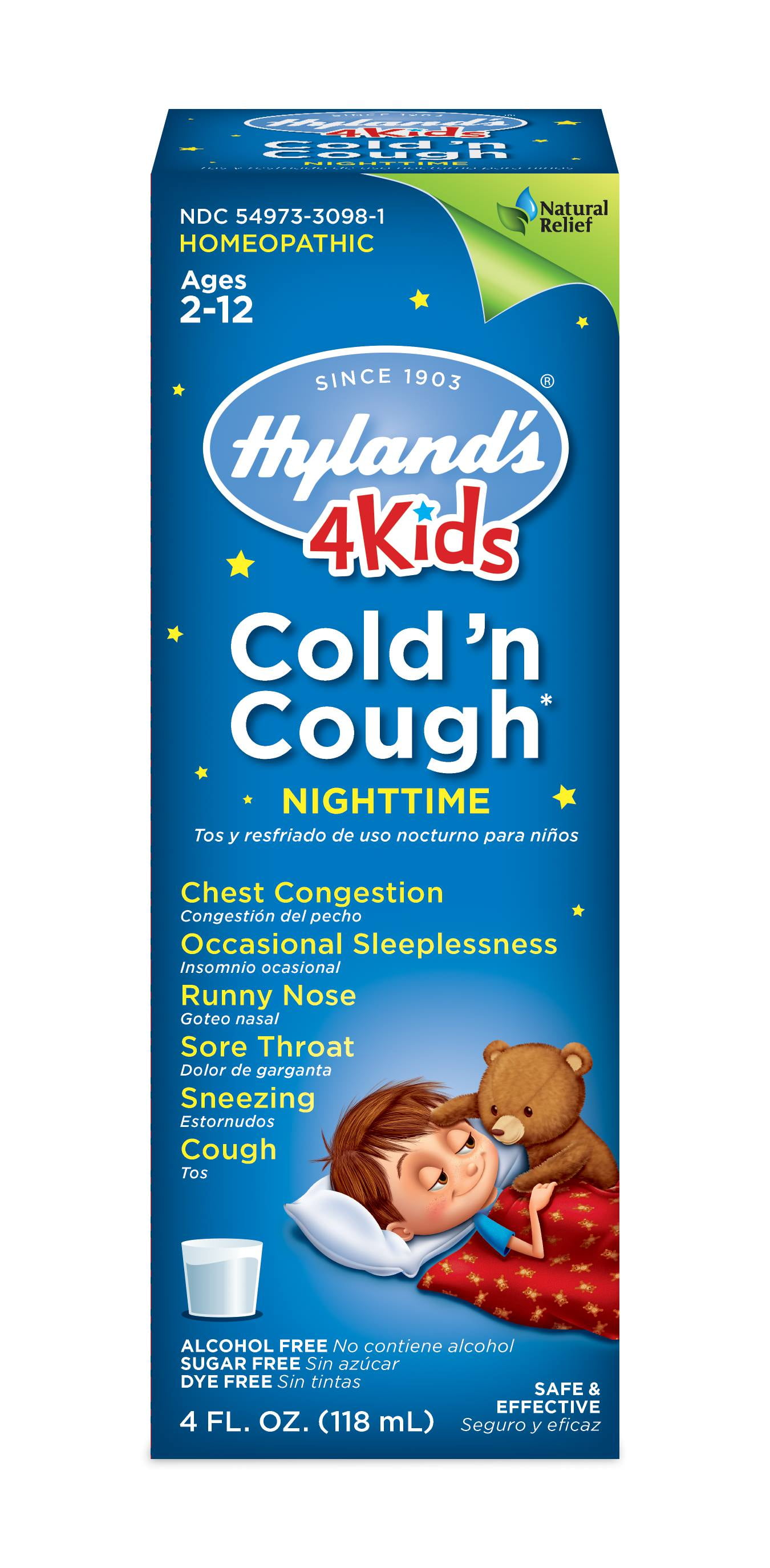 Hyland S 4kids Cold N Cough Nighttime Dosage Chart