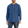 thumbnail image 2 of GrmtClth Mens Henley Shirts Fashion Long Sleeve Button T-Shirts Comfy Soft Basic Pullover Shirt with pocket Royal Blue XXXL, 2 of 6