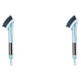 thumbnail image 2 of QualitChoice Assiettes Vaisselle Brosse avec 3 Têtes Brosses Distributeurs ABS en Acier Inoxydable Outils de Nettoyage Multifonctions Bleu 2Set, 2 of 6