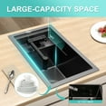thumbnail image 4 of Btidfty Kitchen Sink 16.9x9.8x8.7 Inch 304 Stainless Steel Bar Sinks with Faucet Single Bowl Undermount Sinks for Home And Apartment Outdoor Camper, 4 of 9