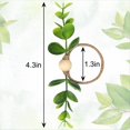 thumbnail image 2 of 12Pcs Eucalyptus Napkin Rings, Wood Bead Napkin Rings Farmhouse Leaf Spring Napkin Rings for Dining Table Decorations,12 x Eucalyptus Napkin Rings,Green, 2 of 7