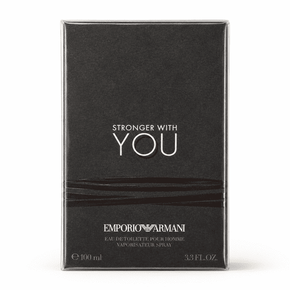 Emporio Armani Stronger With You Eau De Toilette Spray, Cologne for Men, 3.4 Oz