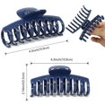 thumbnail image 2 of Pinzas para el cabello grandes antideslizantes de 4,3 pulgadas para niñas, pinzas para el cabello grandes para cabello fino y grueso, pinzas para el cabello de sujeción fuerte para mujeres (paque, 2 of 5