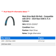 thumbnail image 2 of Main Drive Multi Rib Belt - Compatible with 2013 - 2024 Ram 5500 6.7L 6-Cylinder 2014 2015 2016 2017 2018 2019 2020 2021 2022 2023, 2 of 2