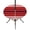 Red, variant on Round Outdoor Tablecloth with Umbrella Hole and Zipper, Burnt Orange Ombre Stripe Tablecloth with Elastic Waterproof, Farmhouse Striped Gradient Patio Table Covers for 31" - 35" Picnic Pool Tables