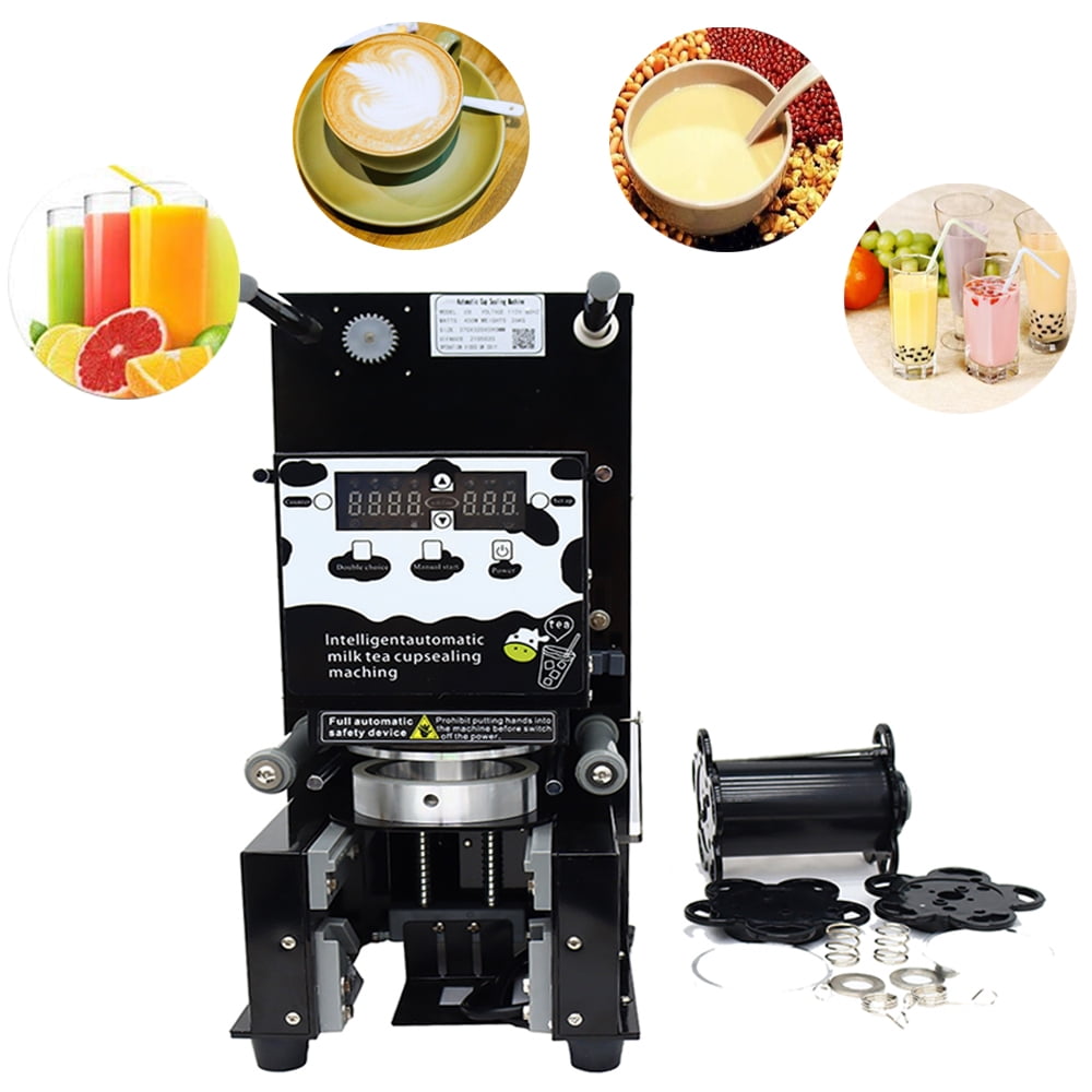 Fully Automatic Cup Sealing Machine Sealer Tea Coffee Bar Beverage 10 Cups/min 