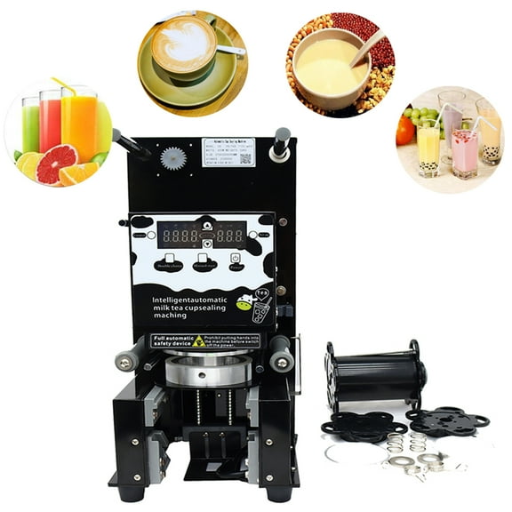 TECHTONGDA Fully Automatic Cup Sealing Machine Milk Tea Coffee Cup Sealer